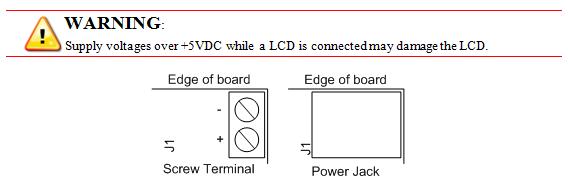Figure 4.1: Power supply connector configurations