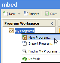 mbed New Program